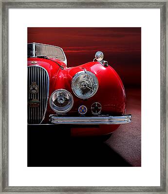 1952 Jaguar Xk120 Sport Car Red Colour On Sunset Photograph by Radoslav ...