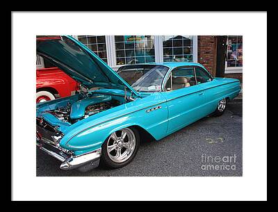 1961 Buick Two Door Sedan Front And Side View Framed Prints