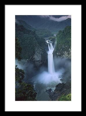 La Coca Waterfall Framed Prints