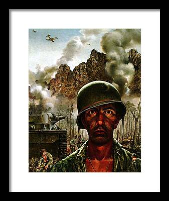 Shell Shocked Soldier Canvas Print
