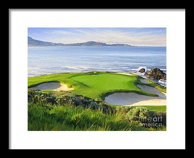 Golf Paintings Framed Prints