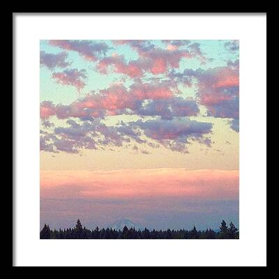 Evening Sky Framed Prints
