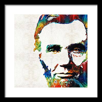 Abraham Lincoln Color Framed Prints