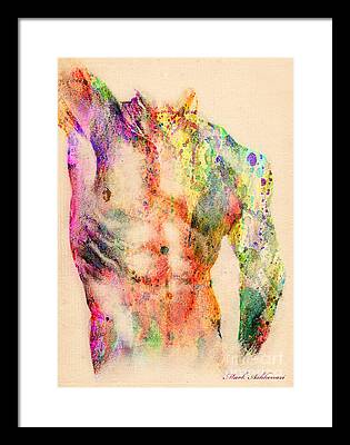 Nude Male Digital Art Framed Prints