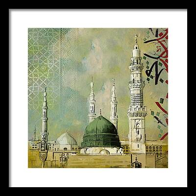 Al-masjid An-nabawi Framed Prints