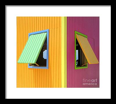 Cabin Window Framed Prints
