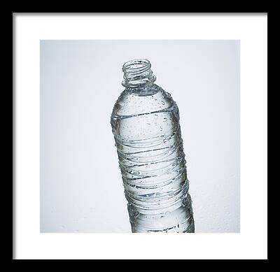 Plastic Drinking Water Bottles Framed Prints