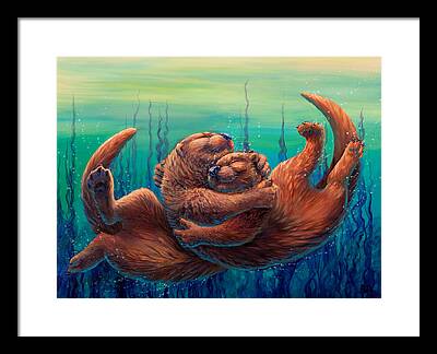 Otter Framed Prints