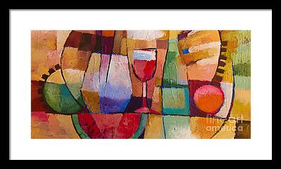 Abstract Dining Framed Art Prints