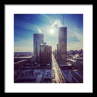 Downtown Montreal Framed Prints