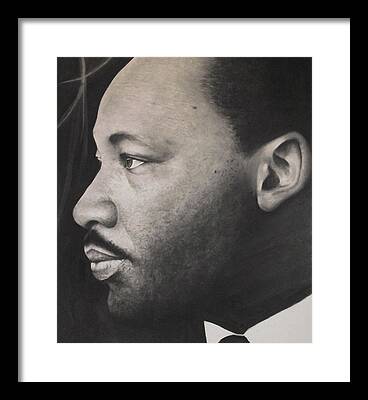 Dr. Martin Luther King Drawings Framed Prints