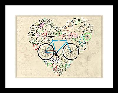 Racing Bike Framed Prints