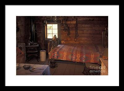 Log Cabin Interiors Framed Prints