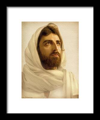 Jesus Christ Digital Art Framed Prints