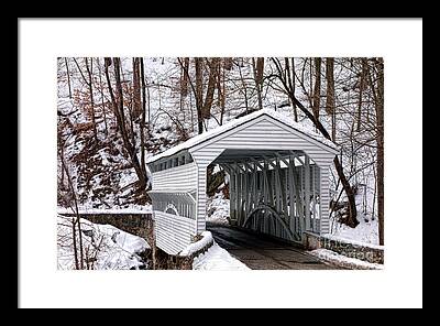 Pennsylvania Covered Bridge Photos Framed Prints