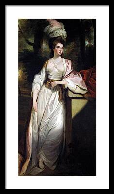 Mary Isabella Somerset Duchess Rutland Full Length Formal Outdoors Framed Prints