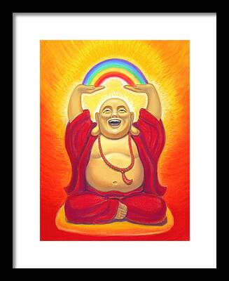 Happy Buddha Framed Prints