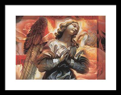 Catholic Angel Framed Prints
