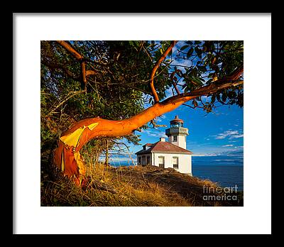 Lime Kiln Lighthouse Framed Prints