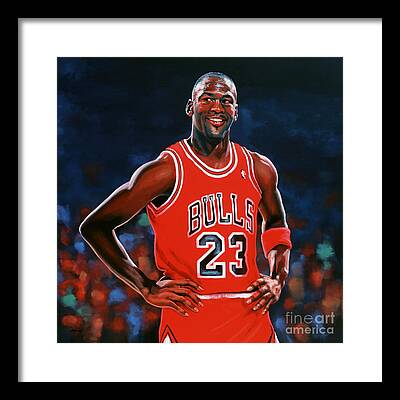 Michael Jordan Long Sleeve T-Shirt by Paul Meijering - Fine Art America