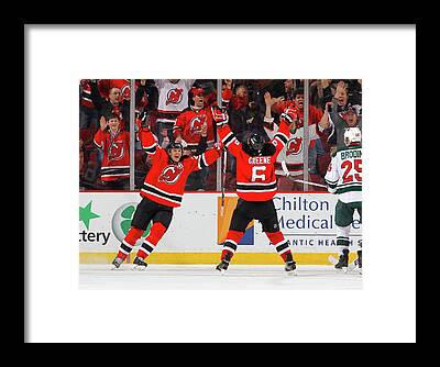 Prudential Center Print, Artist Drawn Hockey Arena, New Jersey Devils  Hockey – fine-art-print – 8-x-8