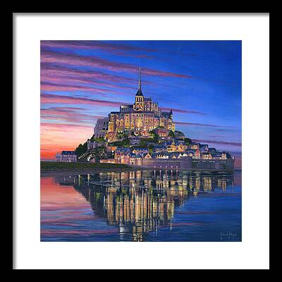 Mont Saint Michel Framed Prints
