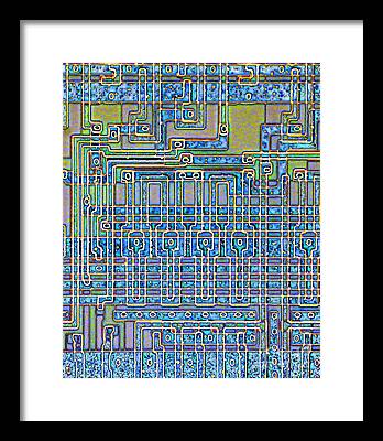 Silicon Wafer Framed Prints