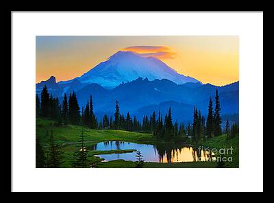 Pacific Northwest Lake Framed Prints