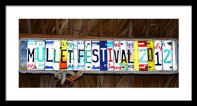Mullet Festival Goodland Florida Framed Prints