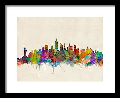 New York Skyline Framed Prints