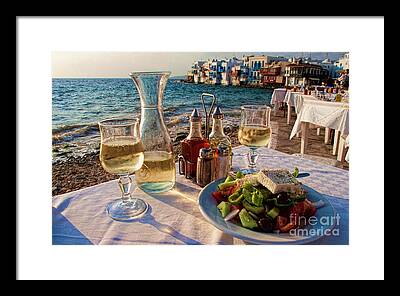 Greek Salad Framed Prints