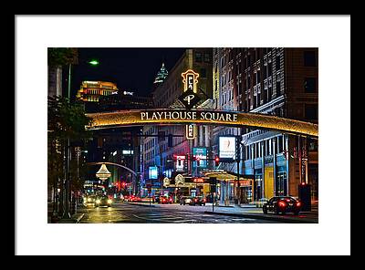 Downtown District Framed Prints
