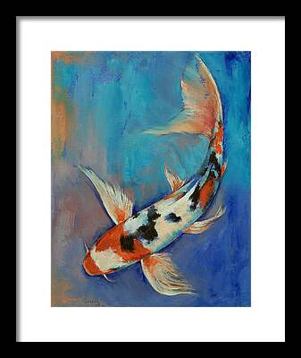 Coy Fish - Michael Creese Paintings Framed Art Prints