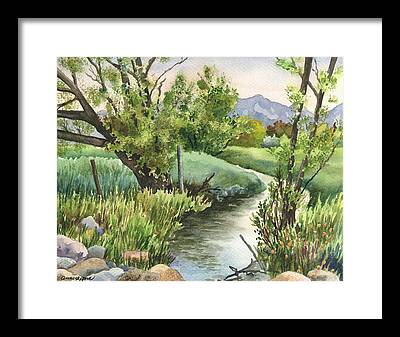 South Boulder Creek Framed Prints
