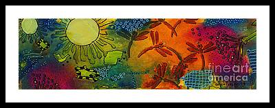 Acrylic Mixed Media Abstract Collage Framed Prints