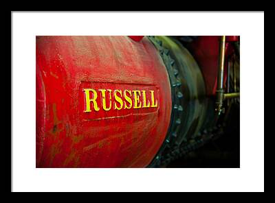 Russell Steam Traction Engine Framed Prints