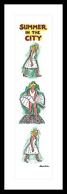 Woman In A Dress Drawings Framed Prints