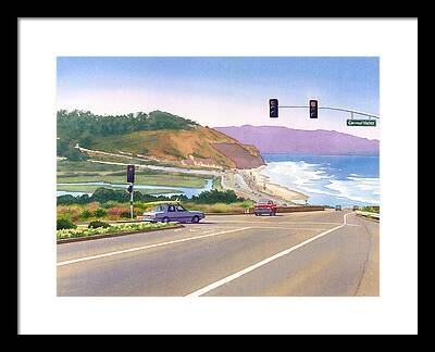 Pacific Coast Highway Framed Prints