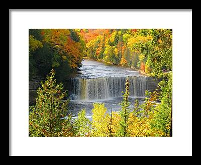 Fall In Michigan Framed Prints