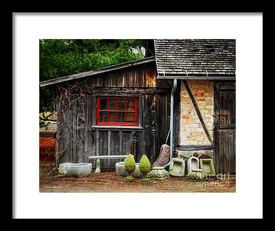 The Shed At Monches Farm Framed Prints