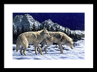 Wolf Territory Framed Prints