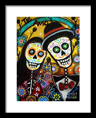 Ride Or Die Sugar Skull Couple Horizontal Poster Wall Art Home
