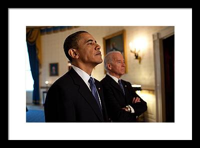 Obama Cares Framed Prints