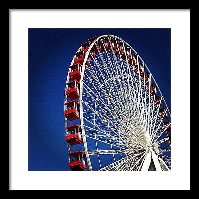 Navy Pier Ferris Wheel Framed Prints