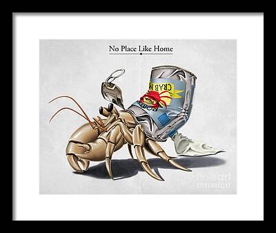 Hermit Crab Framed Prints