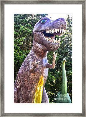 t rex and brontosaurus