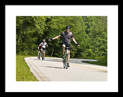 Man Cycle Annual Trek Across Participate Rider Clayton Ga Area Fun Sport Framed Prints