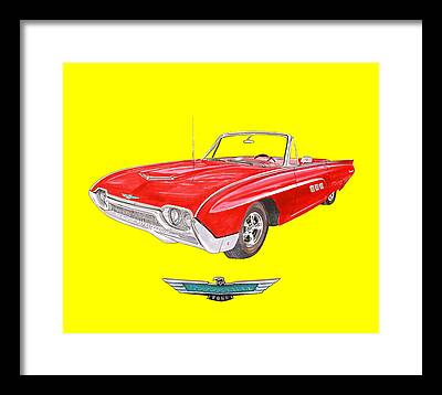 1963 Ford Paintings Framed Prints