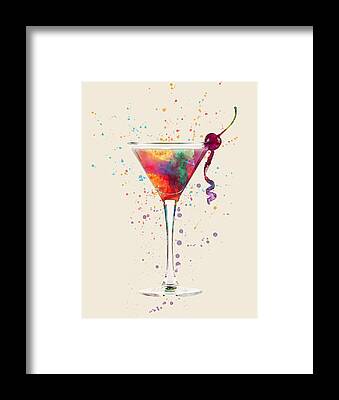 Cocktail Glasses Set Vector Tapestry by THP Creative - Fine Art America