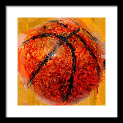 Basketball Abstract Framed Prints